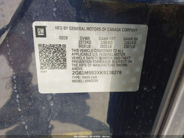 2G61M5S3XK9138279 Cadillac XTS LUXURY