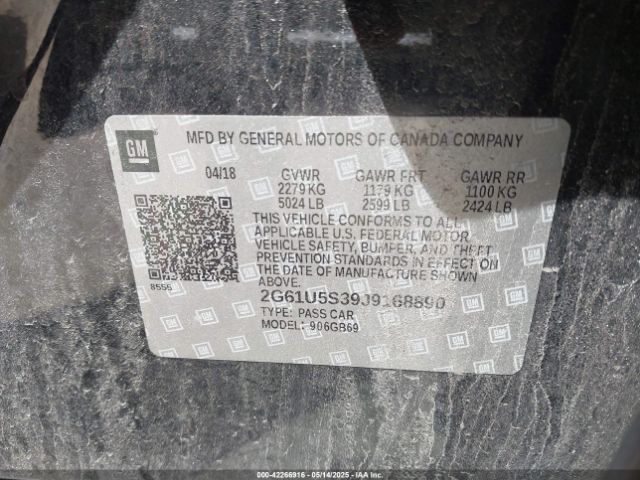 2G61U5S39J9168890 Cadillac Xts W20 Livery Package