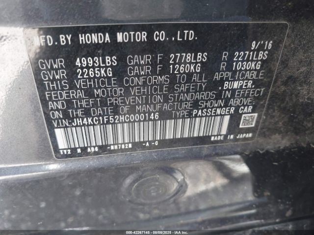 2017 ACURA RLX JH4KC1F52HC000146 Photo 8