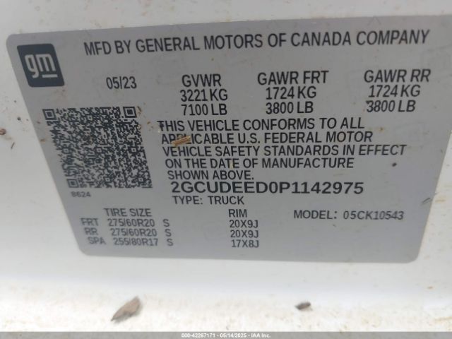 2023 CHEVROLET SILVERADO 1500 2GCUDEED0P1142975 Photo 8