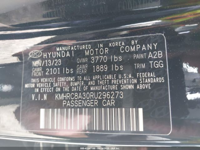 KMHRC8A30RU296273 Hyundai Venue Sel