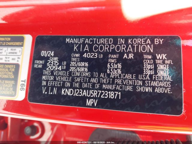 KNDJ23AU5R7231871 KIA SOUL LX