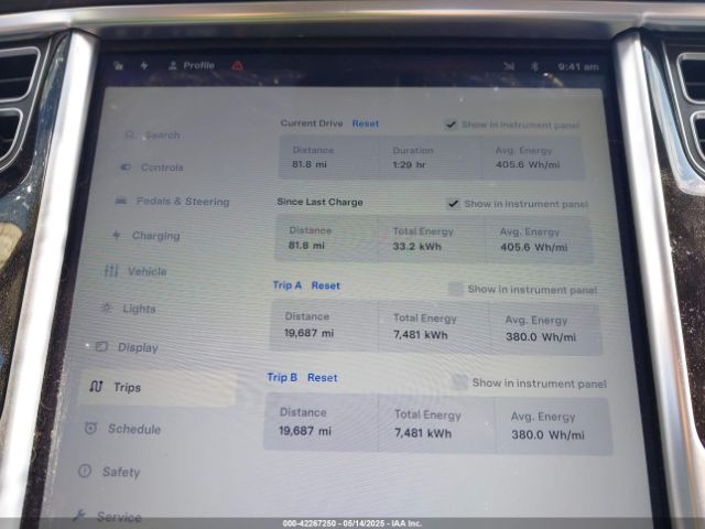 2014 TESLA MODEL S 5YJSA1H14EFP44251 Photo 6