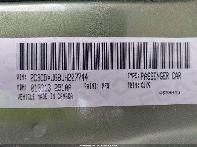 2018 DODGE CHARGER 2C3CDXJG8JH207744 Photo 8