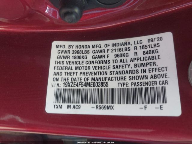 19XZE4F54ME003855 Honda INSIGHT EX