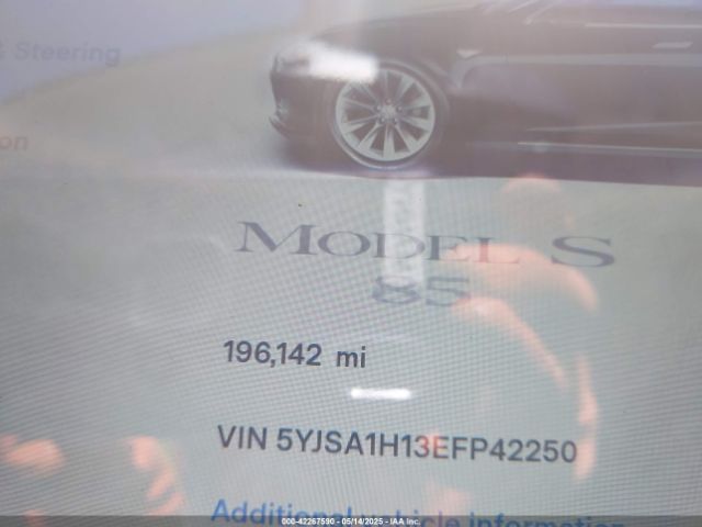 5YJSA1H13EFP42250 Tesla Model S P85