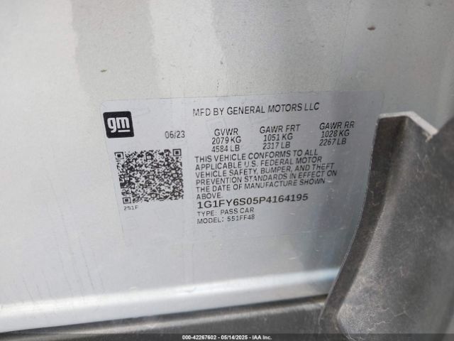 1G1FY6S05P4164195 Chevrolet Bolt Euv Fwd Lt