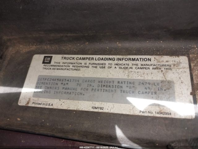 1989 GMC SIERRA 1GTFC24K5KE541754 Photo 8