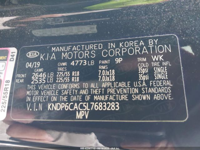 KNDP6CAC5L7683283 KIA SPORTAGE S