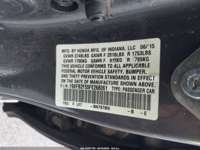 19XFB2F55FE268061 Honda Civic Lx