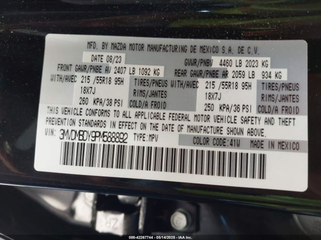 2023 MAZDA CX-30 3MVDMBDY9PM588892 Photo 8