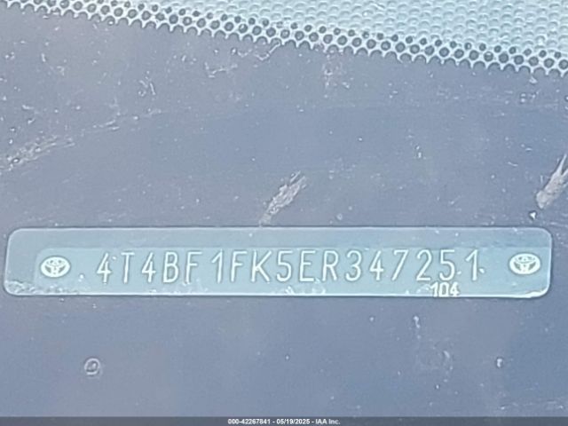 4T4BF1FK5ER347251 Toyota CAMRY L