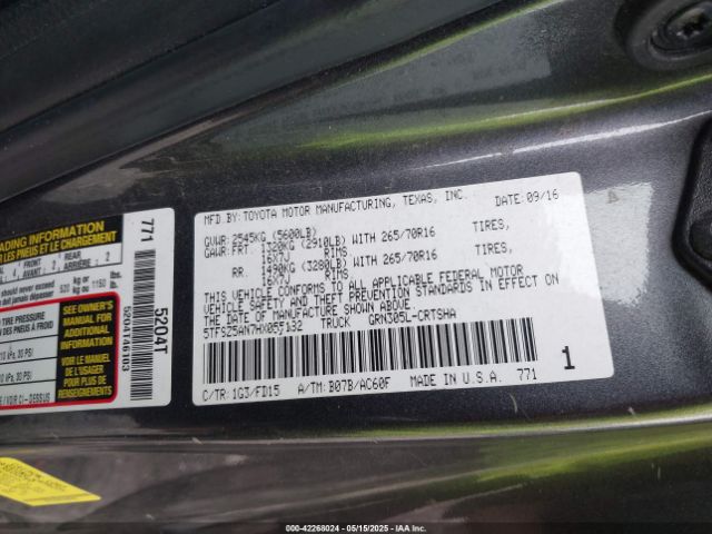 5TFSZ5AN7HX055182 Toyota Tacoma Trd Off Road