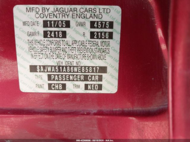 2006 JAGUAR X-TYPE SAJWA51A86WE85817 Photo 8