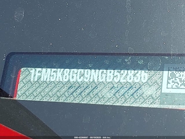 1FM5K8GC9NGB52836 Ford gtdi