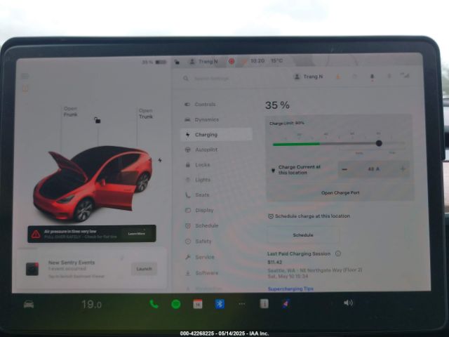 5YJYGAEE6MF205256 Tesla Model Y Long Range Dual Motor All-wheel Drive