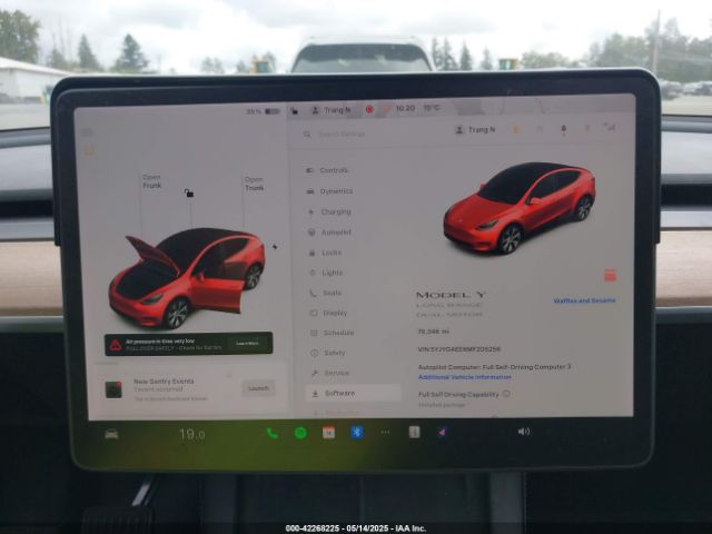 5YJYGAEE6MF205256 Tesla Model Y Long Range Dual Motor All-wheel Drive
