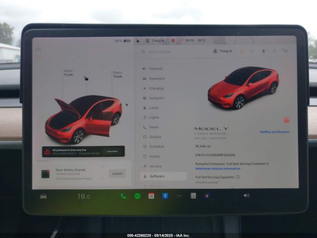 5YJYGAEE6MF205256 Tesla Model Y Long Range Dual Motor All-wheel Drive
