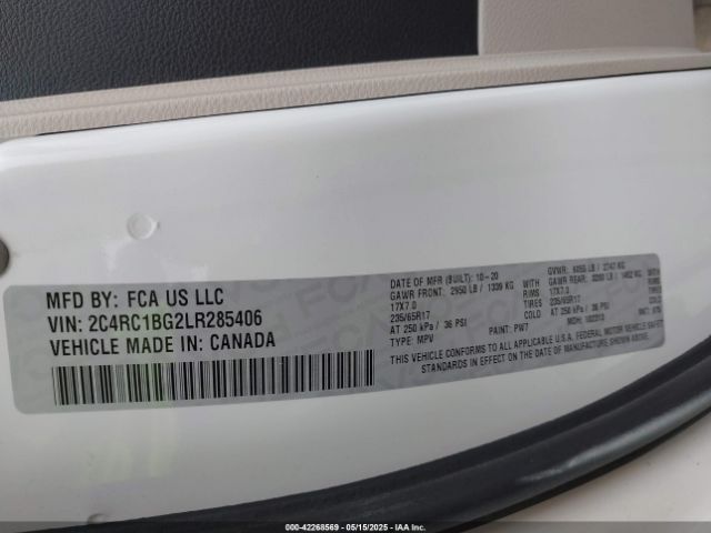 2C4RC1BG2LR285406 Chrysler Pacifica Touring L