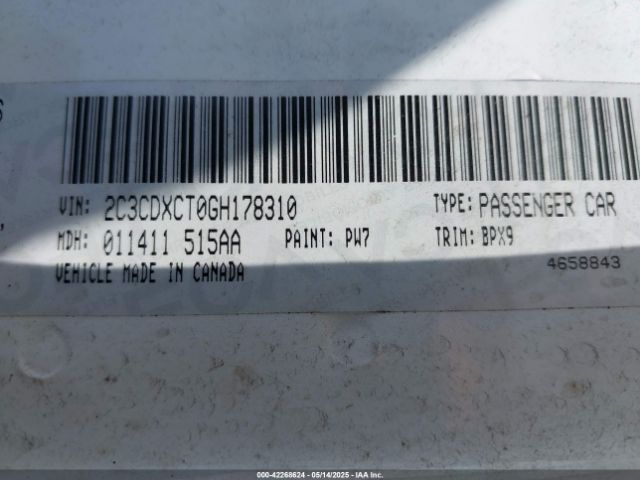 2C3CDXCT0GH178310 Dodge CHARGER R/T