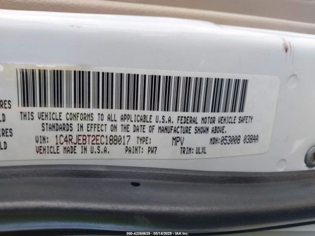 2014 JEEP GRAND CHEROKEE 1C4RJEBT2EC188017 Photo 8