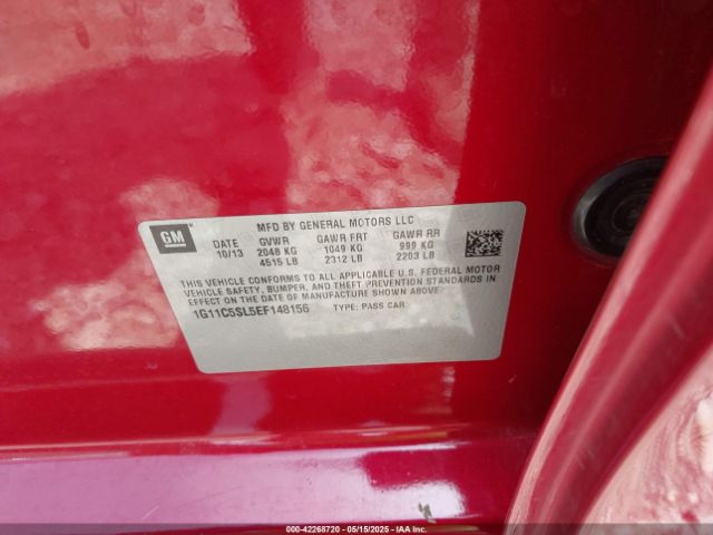 1G11C5SL5EF148156 Chevrolet MALIBU 1LT