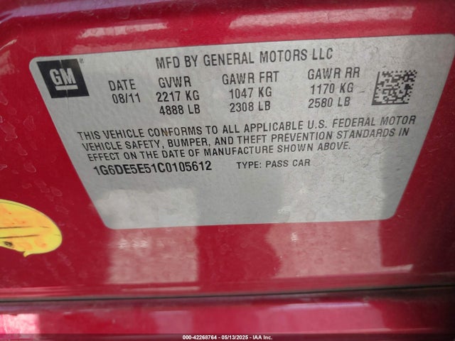 2012 CADILLAC CTS 1G6DE5E51C0105612 Photo 8