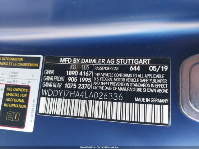 2020 MERCEDES-BENZ AMG GT WDDYJ7HA4LA026336 Photo 8