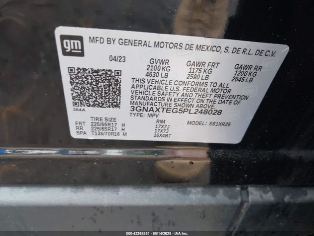 3GNAXTEG5PL248028 Chevrolet Equinox Awd 2fl