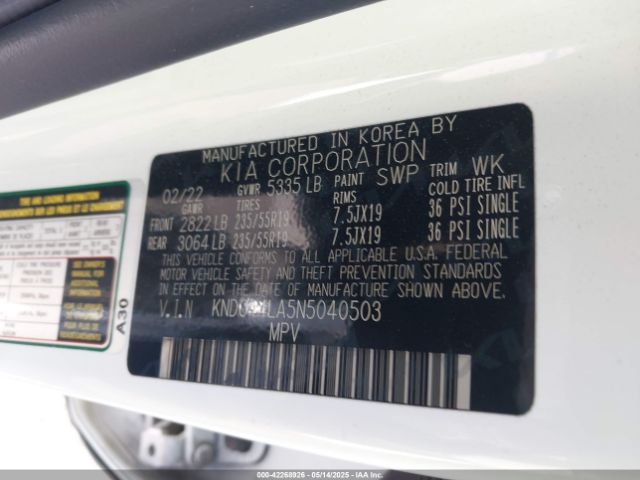 2022 KIA EV6 KNDC44LA5N5040503 Photo 8