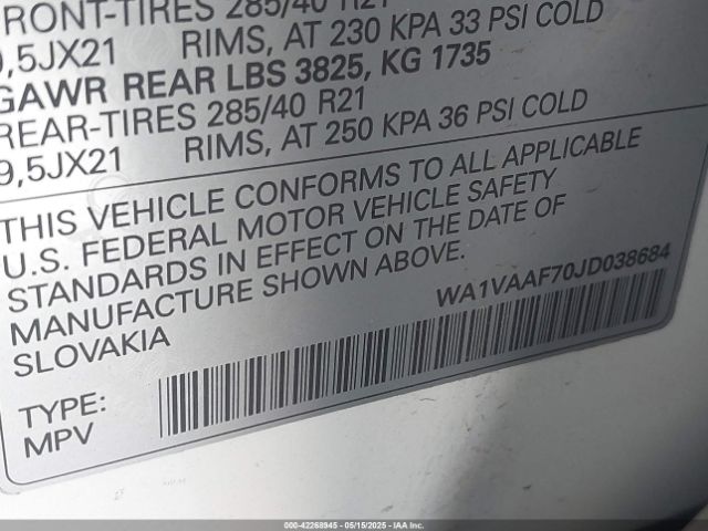 2018 AUDI Q7 WA1VAAF70JD038684 Photo 8