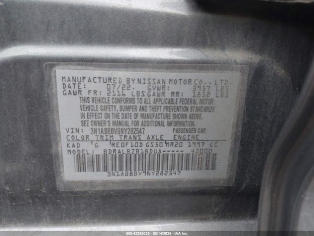 2022 NISSAN SENTRA 3N1AB8BV9NY282547 Photo 8