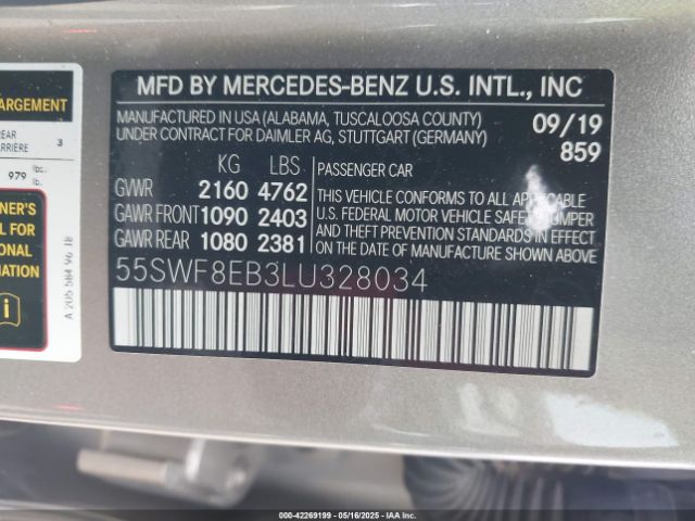 55SWF8EB3LU328034 Mercedes-Benz m264