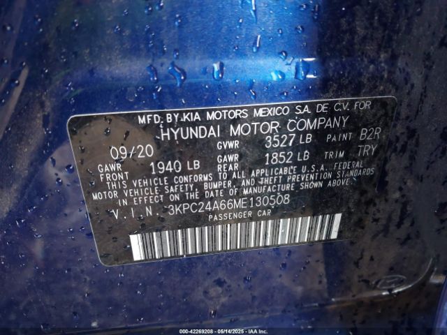 3KPC24A66ME130508 Hyundai gamma ii