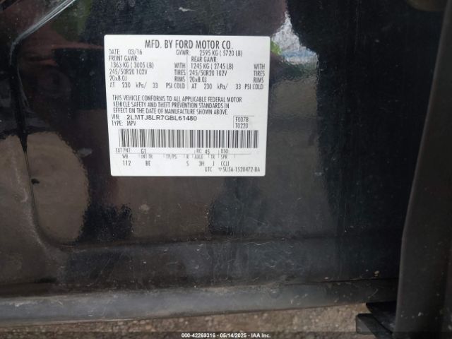 2LMTJ8LR7GBL61480 Lincoln Mkx Reserve