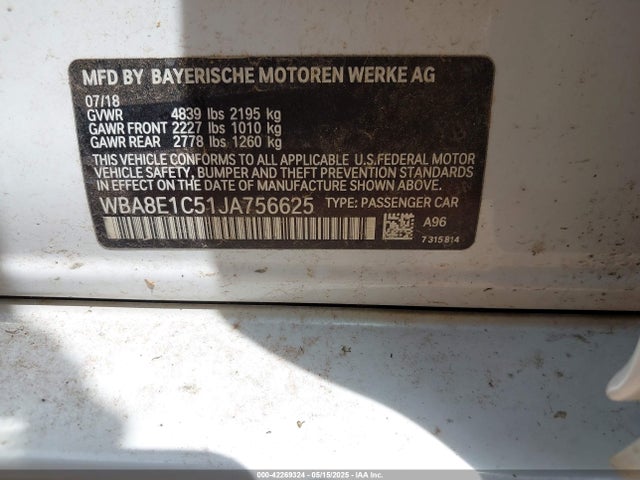 BMW 330e Iperformance 2018 WBA8E1C51JA756625 Image 9