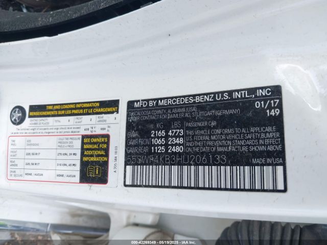 2017 MERCEDES-BENZ C 300 55SWF4KB3HU206133 Photo 8