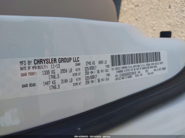 2C4RDGBG8ER239078 Dodge Grand Caravan Se