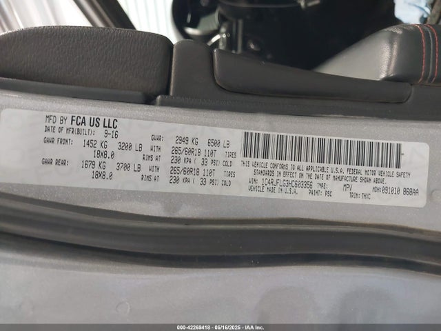 1C4RJFLG3HC603356 Jeep Grand Cherokee Trailhawk 4x4
