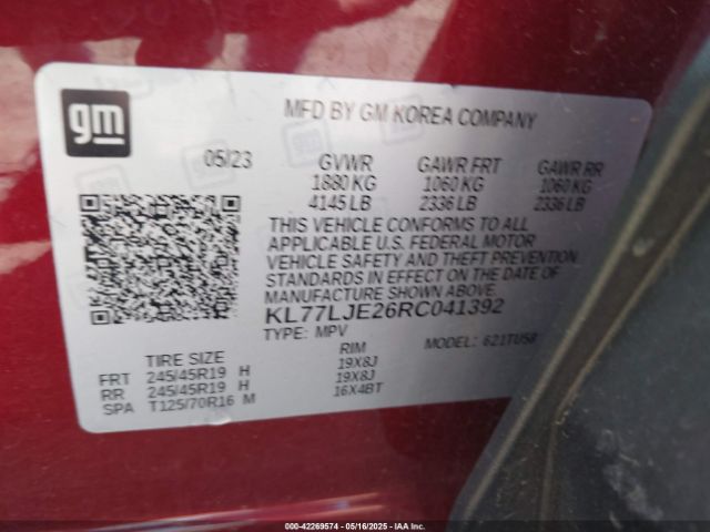 2024 CHEVROLET TRAX KL77LJE26RC041392 Photo 8