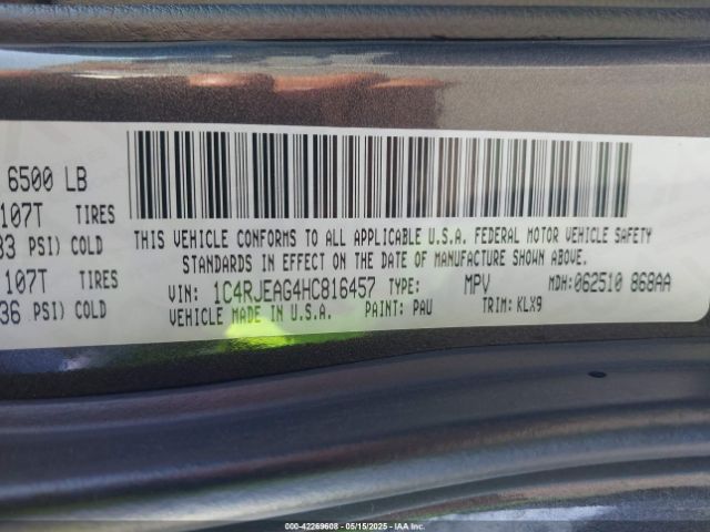 1C4RJEAG4HC816457 Jeep Grand Cherokee
