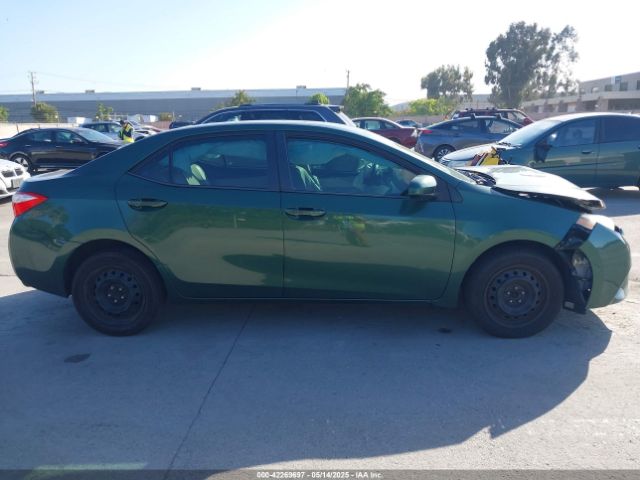 2T1BURHE1EC139360 Toyota COROLLA LE