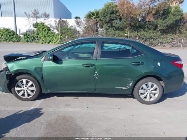 2T1BURHE1EC139360 Toyota COROLLA LE