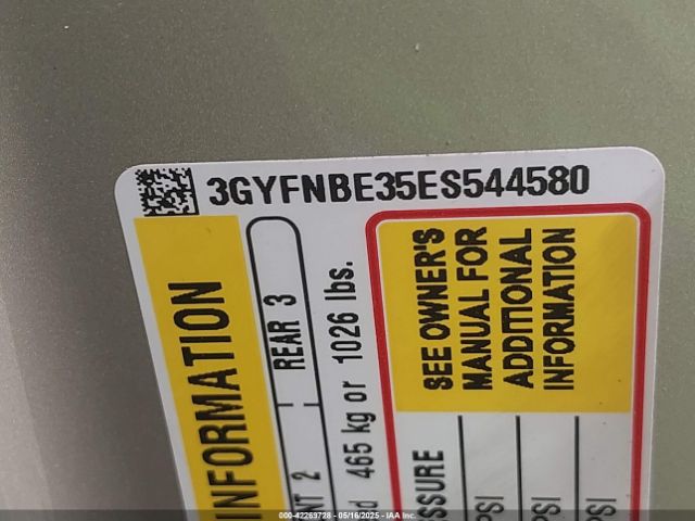 3GYFNBE35ES544580 Cadillac lfx - vvt, e85 max, aluminum