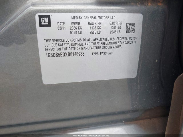 2011 CADILLAC CTS 1G6DS5EDXB0148988 Photo 8