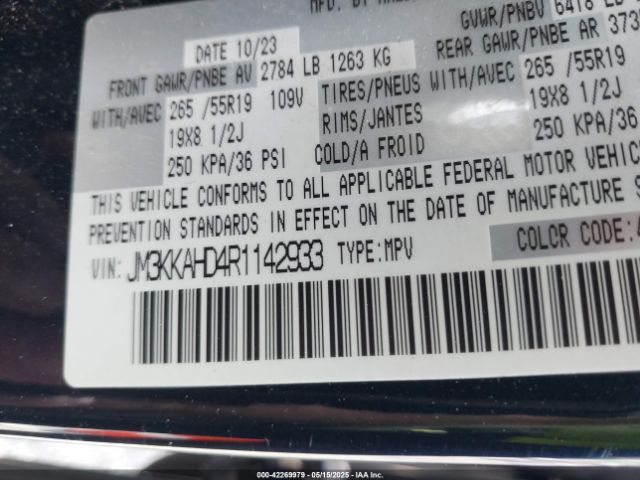 JM3KKAHD4R1142933 Mazda Cx-90 3.3 Turbo Select