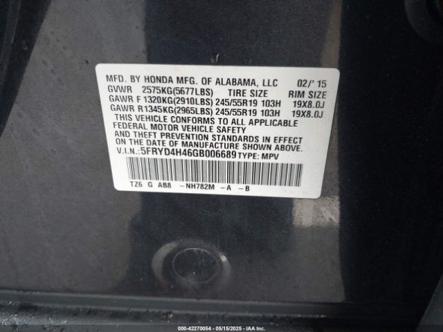 2016 ACURA MDX 5FRYD4H46GB006689 Photo 8