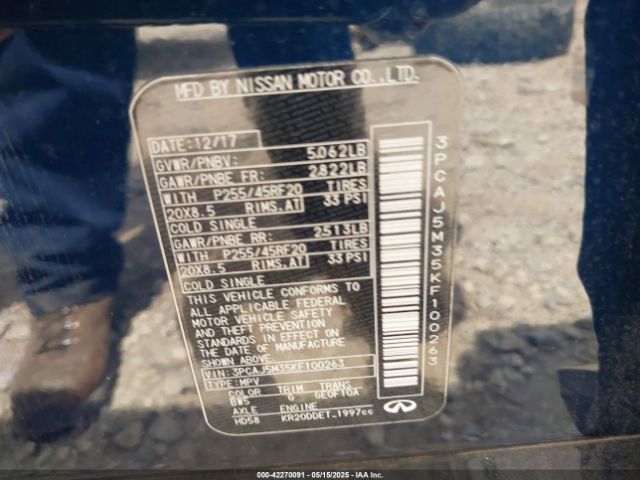 2019 INFINITI QX50 3PCAJ5M35KF100263 Photo 8