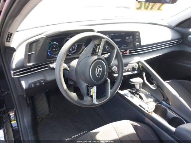 KMHLM4AJ2PU044547 Hyundai Elantra Hybrid Blue