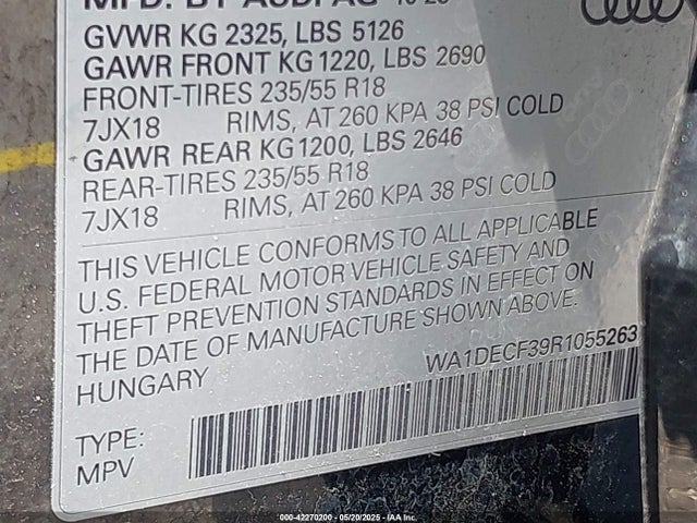 2024 AUDI Q3 WA1DECF39R1055263 Photo 8